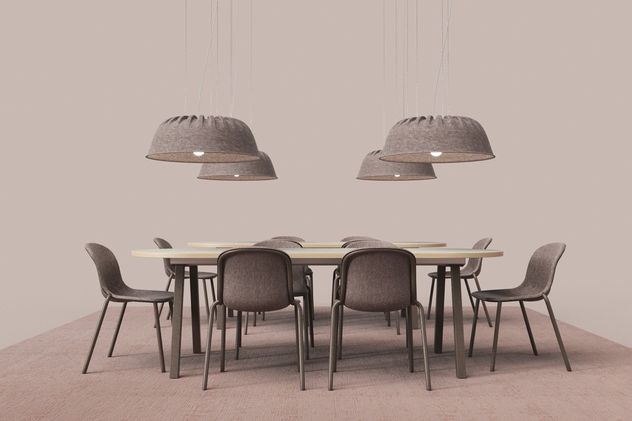 Fost Large Bulb PET Felt Acoustic Lamp